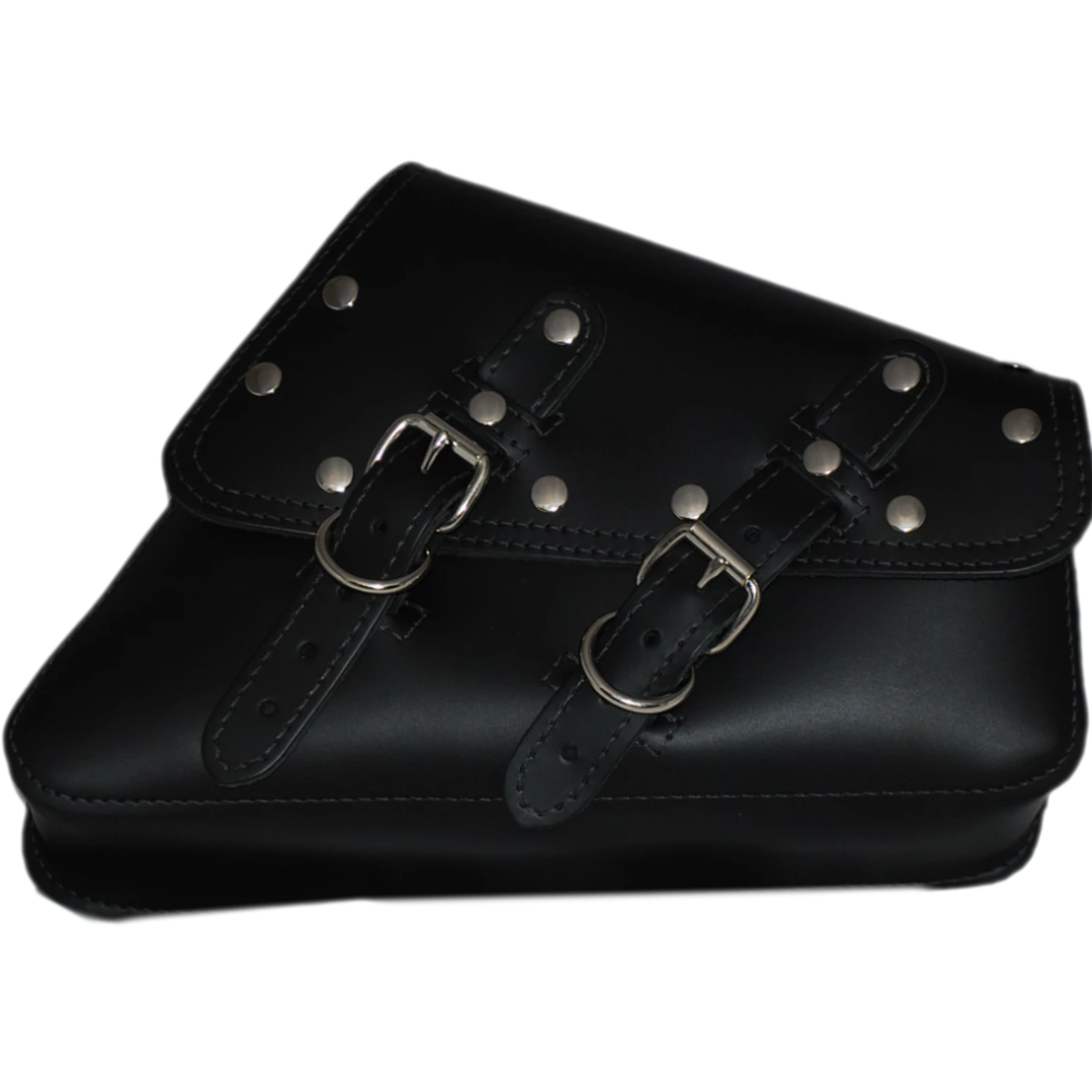 La Rosa Riveted Leather Swing Arm Saddle Bag - American Legend Rider