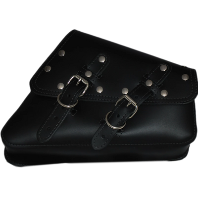 La Rosa Riveted Leather Swing Arm Saddle Bag - American Legend Rider