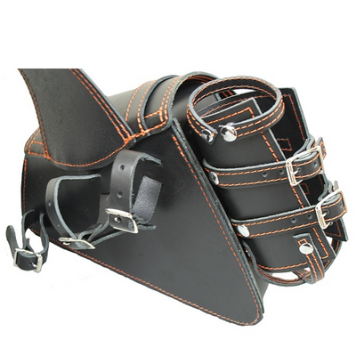 La Rosa Sportsters Throw Over Saddle Bag with Twin Fuel Bottle Holders