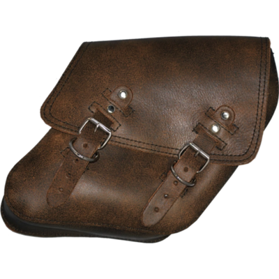 La Rosa Rustic Leather Solo Saddle Bag - American Legend Rider