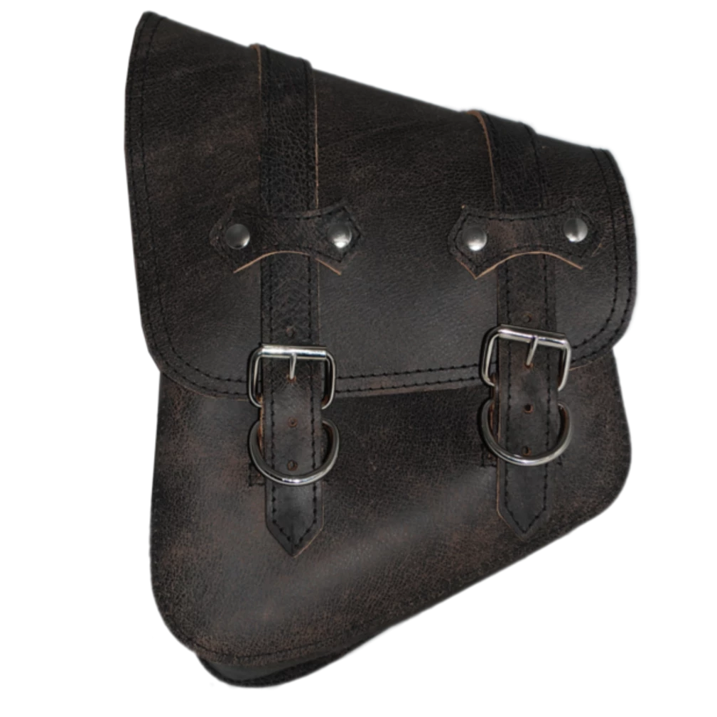 La Rosa All Softail Model Solo Leather Saddle Bag - American Legend Rider