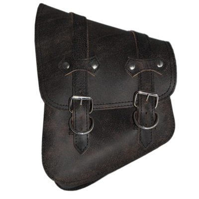 La Rosa All Softail Model Solo Leather Saddle Bag - American Legend Rider