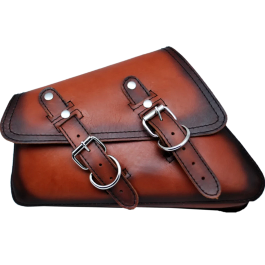 La Rosa Aged Leather Solo Saddle Bag