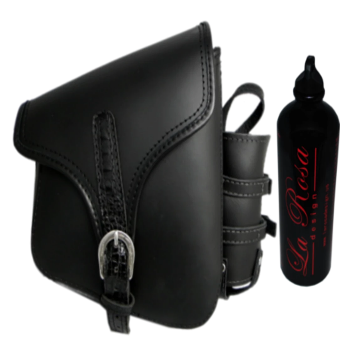 La Rosa All Softail & Rigid Frame Swingarm Bag with Fuel Bottle - American Legend Rider