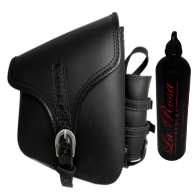 La Rosa All Softail & Rigid Frame Swingarm Bag with Fuel Bottle - American Legend Rider