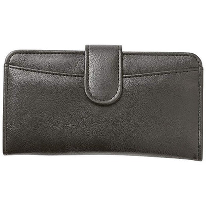 Jillian Embassy Biker Ladies Faux Leather Wallet, Black