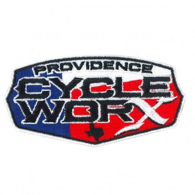 Hot Leathers Official Providence Cycle Worx Texas Flag Logo Patch - American Legend Rider