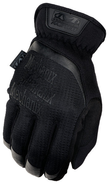 Mechanixwear FastFit® Covert Tactical Gloves with breathable TrekDry and the word Mechanix, suitable for touchscreen technology.