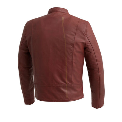 First Manufacturing Grayson Men's Leather Jacket (Oxblood)