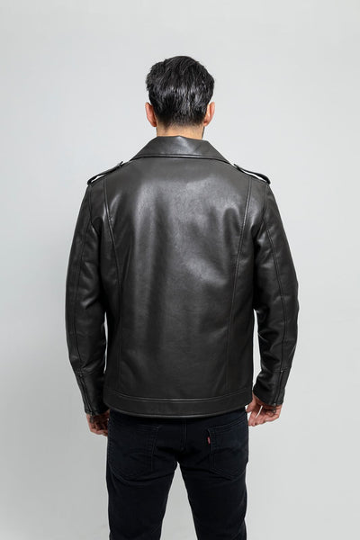 First Manufacturing Nash - Men's Vegan Leather Jacket, Olive