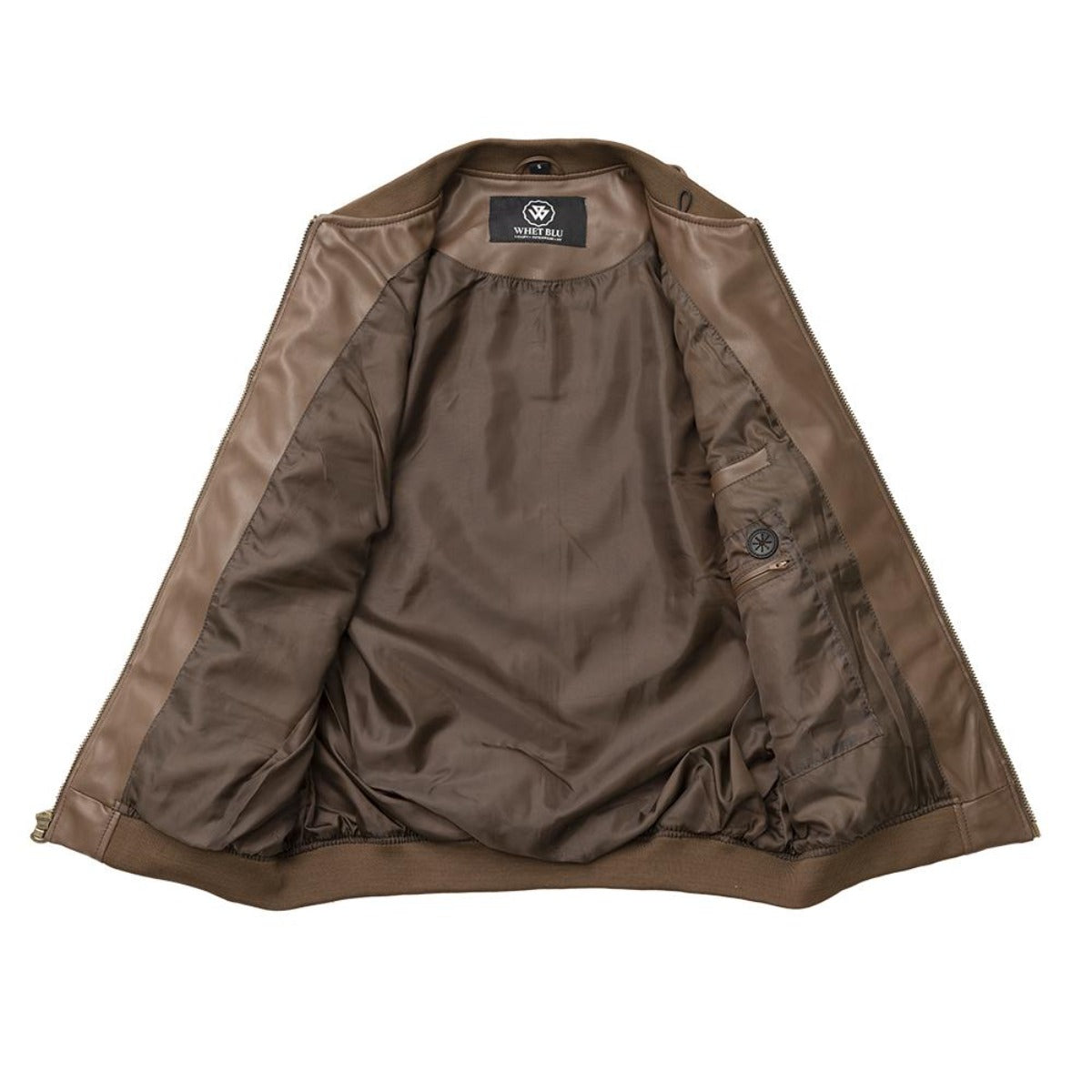 First Manufacturing Myles - Men's Vegan Leather Jacket, Brown