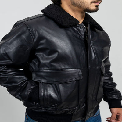 First Manufacturing Bomber Men's Leather Jacket