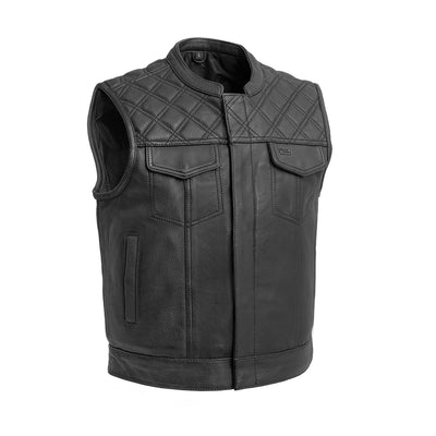 A First Manufacturing Upside Leather Vest.