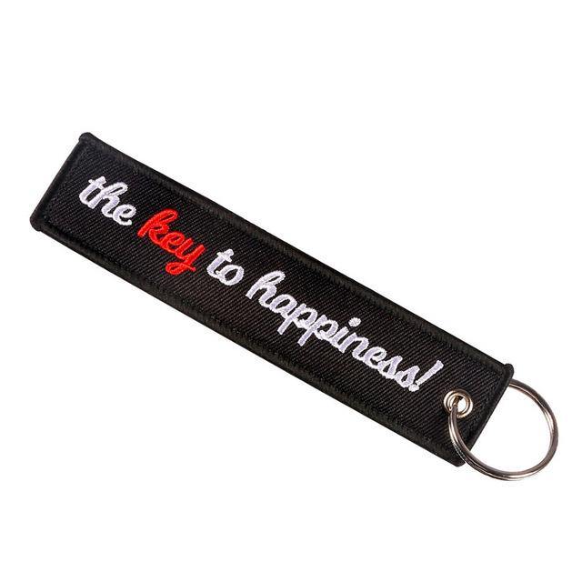 Motorcycle Tag Keychain, Zinc Alloy & Polyester - American Legend Rider