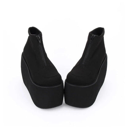 Women's Harujuku Punk Wedge Boots - American Legend Rider
