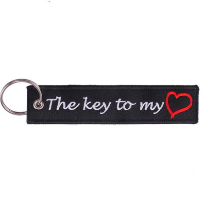 Motorcycle Tag Keychain, Zinc Alloy & Polyester - American Legend Rider