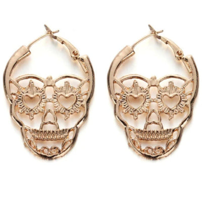 Gothic Skull Earrings - American Legend Rider