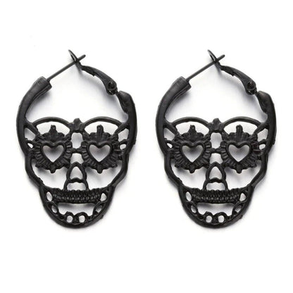 Gothic Skull Earrings - American Legend Rider