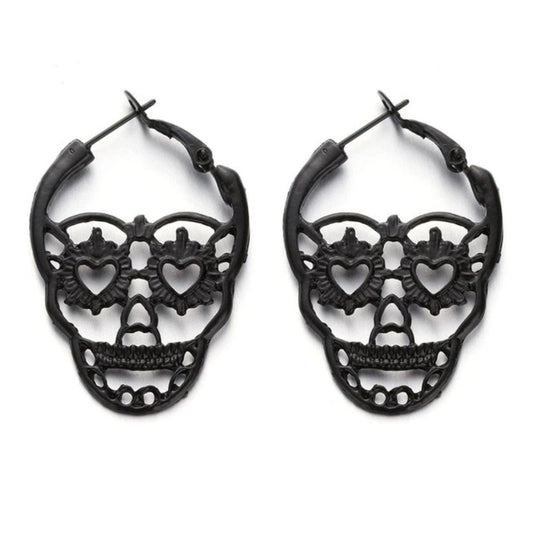 Gothic Skull Earrings - American Legend Rider