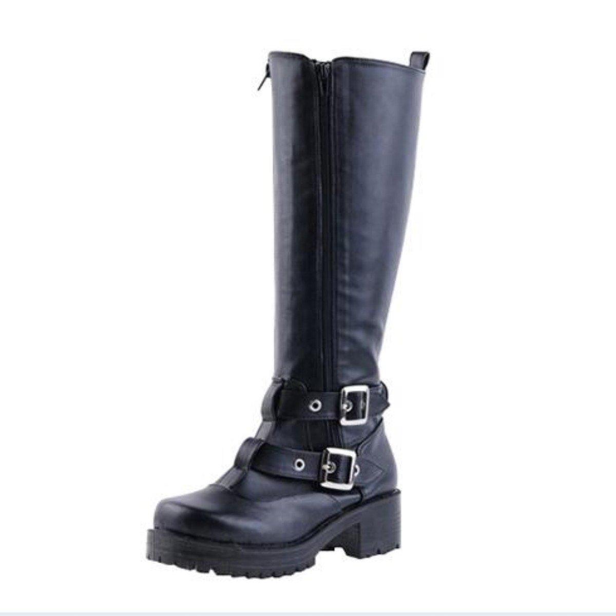 Women's Buckle Straps Riding Boots - American Legend Rider