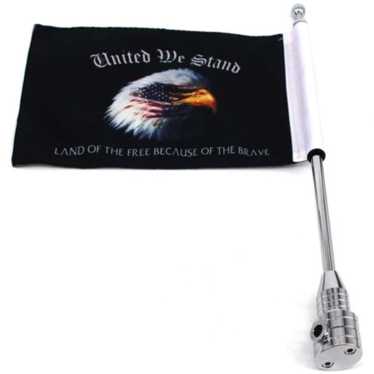 United We Stand Motorcycle Flag Pole Mount