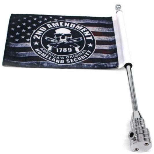 2nd Amendment Flag Motorcycle Flag Mount - American Legend Rider
