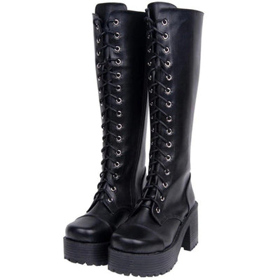 Women's Gothic Punk High Boots - American Legend Rider