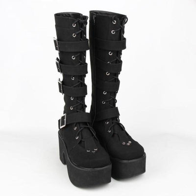 Women's Lace Up Punk Boots - American Legend Rider