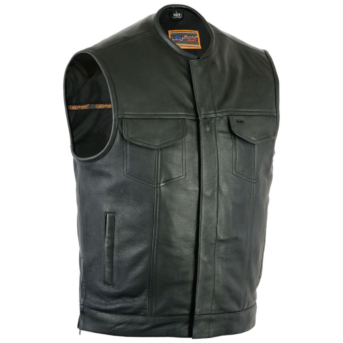 Daniel Smart Bottom Side Zipper Vest - American Legend Rider