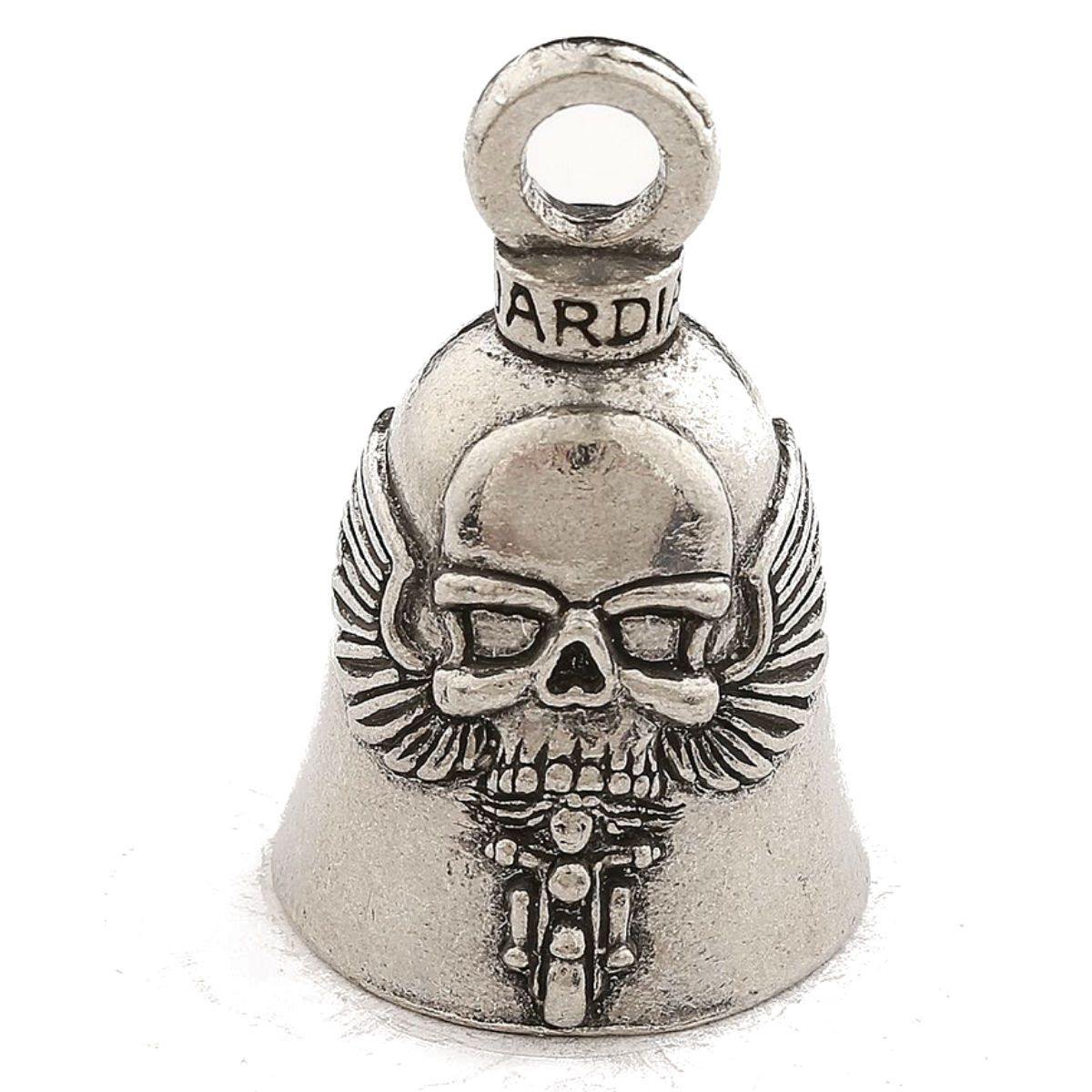 Guardian Bell Ghost Rider Motorcycle Good Luck Bell, Pewter, 1.5 x 1 in ...