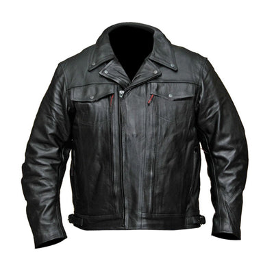 Vance Leather Men's Double Pistol Pete Leather Jacket