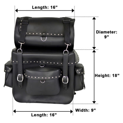 Vance Leather Large Sissy Bar Travel Pack