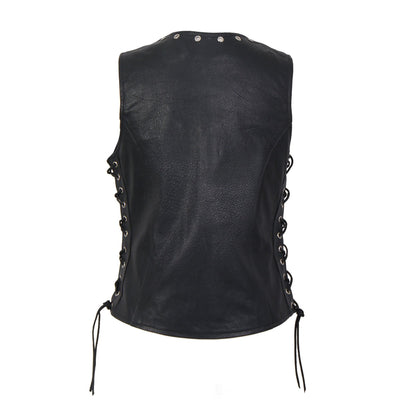 Hot Leathers Women's Black Naked Vest