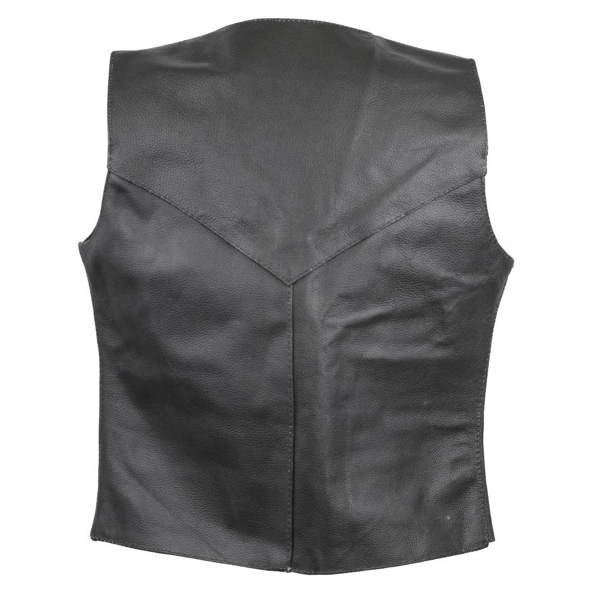 Vance Ladies Milled Leather Plain Side Vest