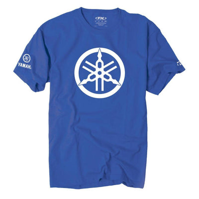 Factory Effex Men's Yamaha 2D Tuning Fork T-Shirt, Royal Blue - American Legend Rider