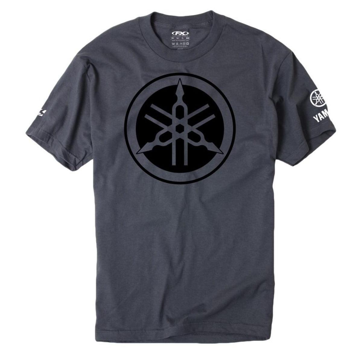 Factory Effex Men's Yamaha Tuning Fork T-Shirt, Charcoal Gray - American Legend Rider