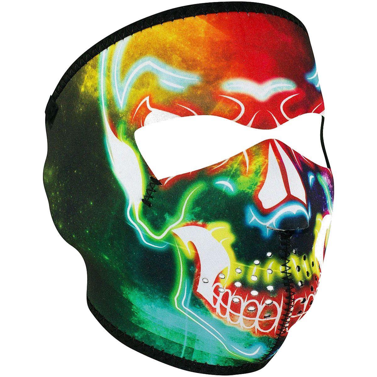 Zan headgear® Electric Skull Full Face Mask, Neoprene/Polyester, One Size - American Legend Rider