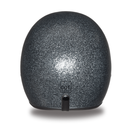 Daytona D.O.T. Cruiser Gun Metal Flake Motorcycle Open Face Helmet, Dark Gray - American Legend Rider