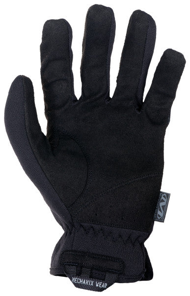 A pair of black Mechanixwear FastFit® Covert Tactical Gloves on a white background.