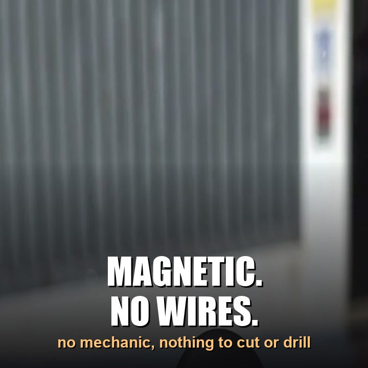 Magnetic mount, no wires